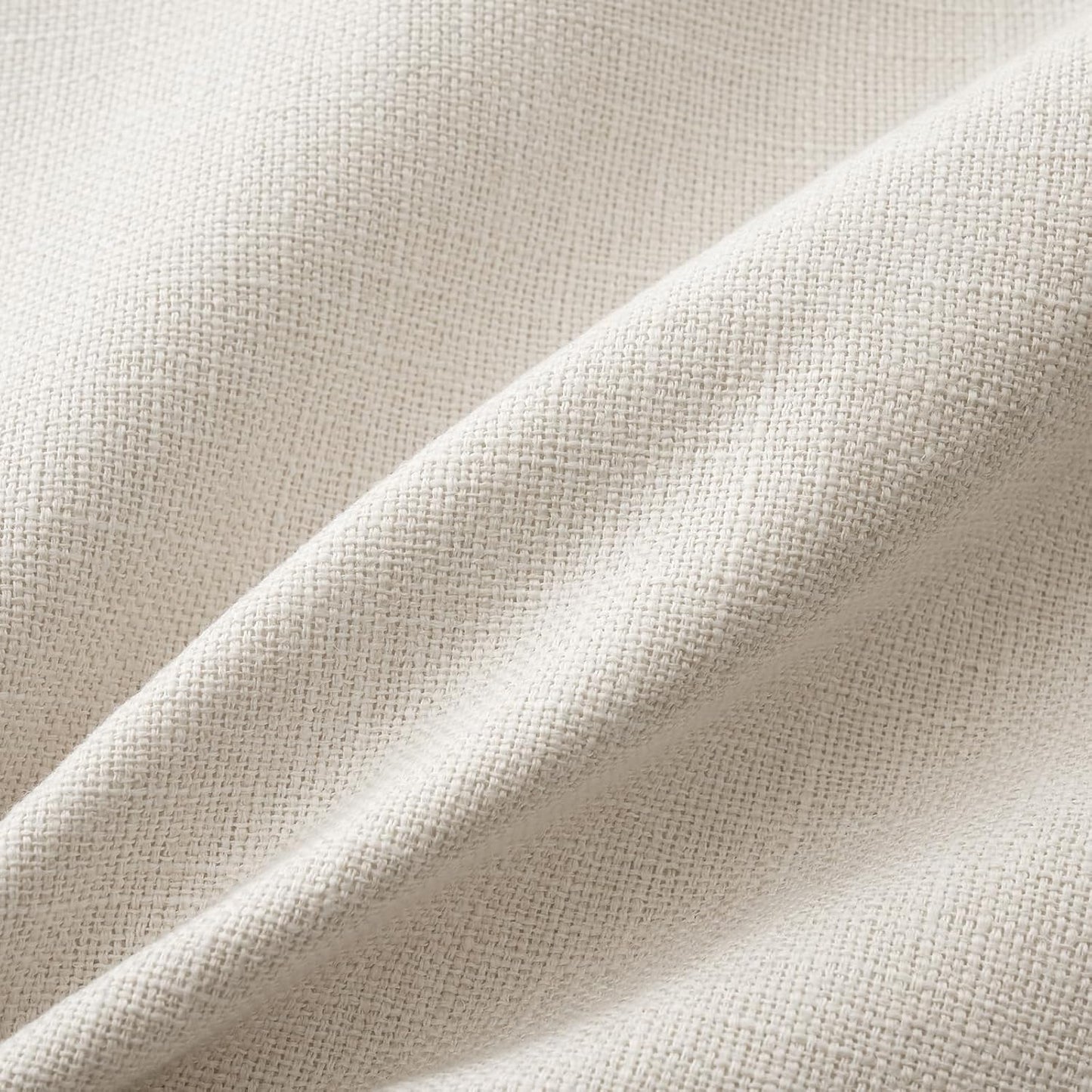 Pack of 2 Decorative Farmhouse Linen Pillow Covers Rustic Boho Accent Outdoor Couch Throw Pillow Covers for Cushion Bed Sofa Living Room Home Decor 18X18 Inch Ivory