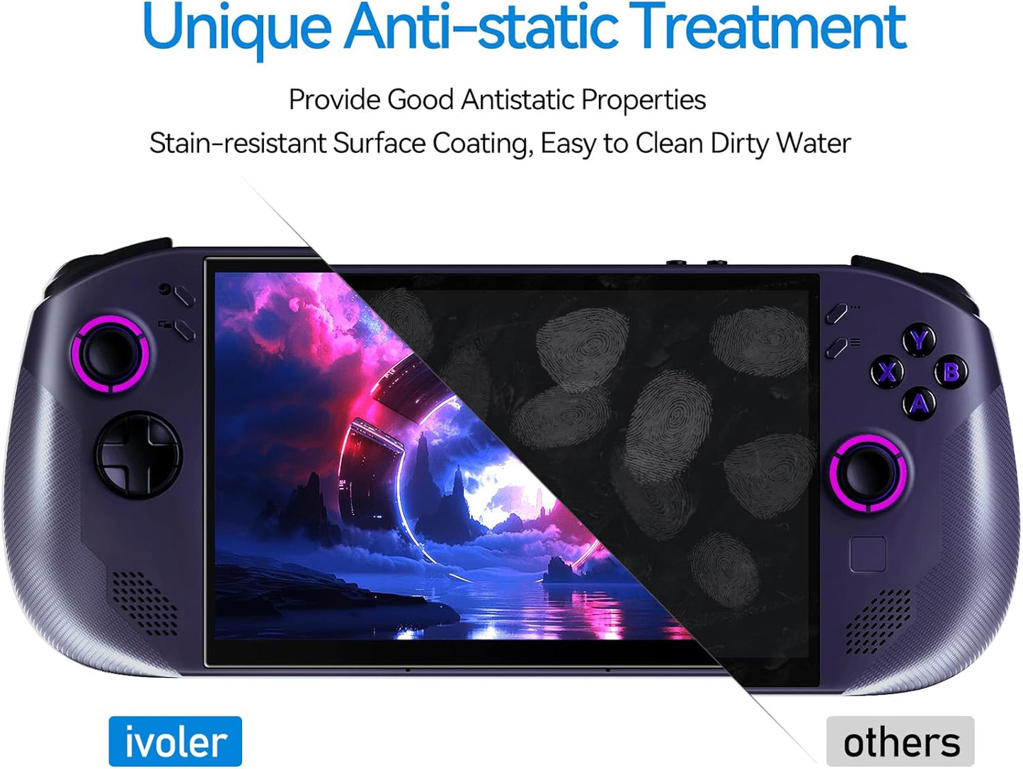 2 Pack Screen Protector for Lenovo Legion Go S Handheld 2025, Tempered Glass, 8 Inch Full Coverage, Transparent Ultra HD, Anti-Scratch, Anti-Fingerprint