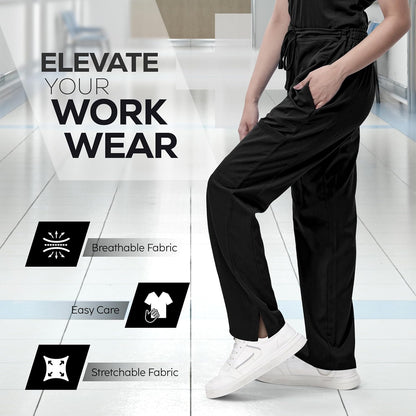 Scrub Pants for Women, Loose Fit, Drawstring, Soft Stretch