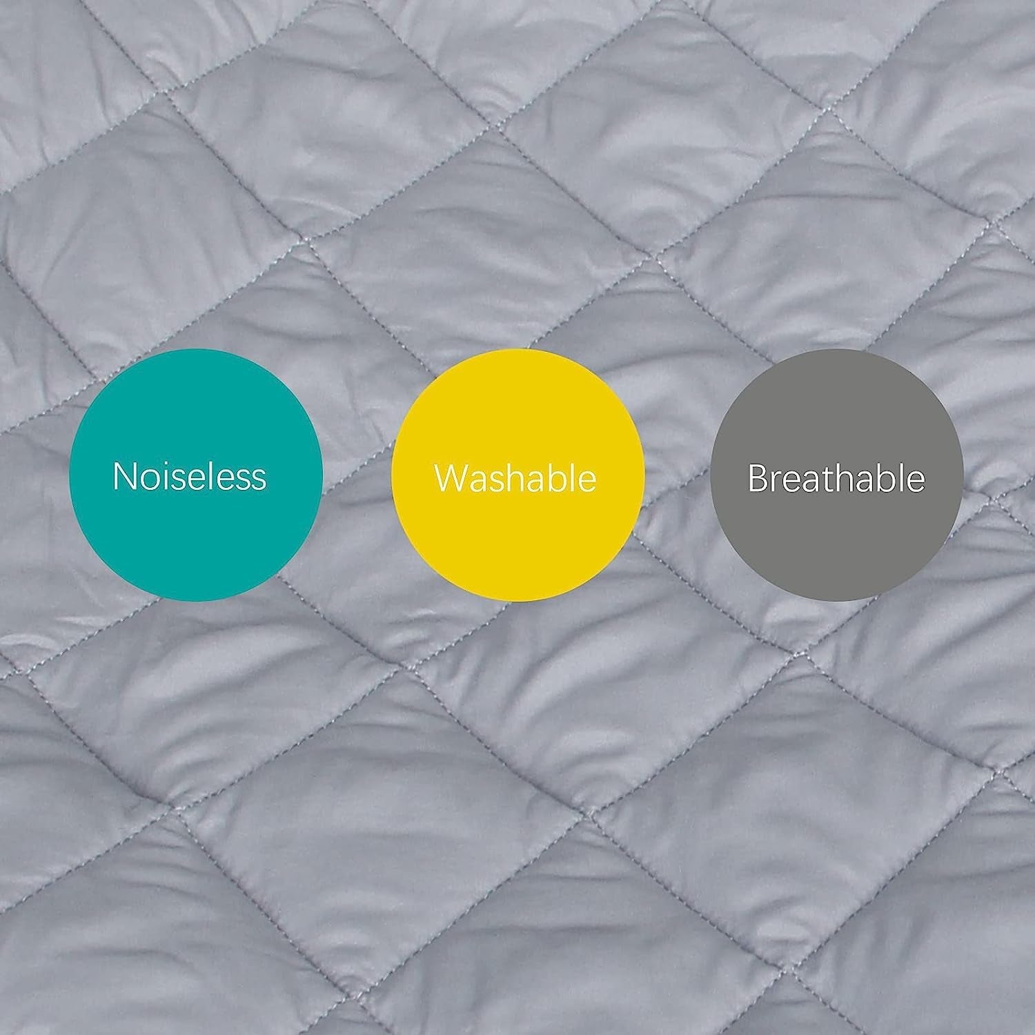 Sheet for Regalo My Cot Portable Toddler Bed, Joovy Travel Cot (Sheet Only, Bed Not Included), Soft Padded Cover, Grey, 47''X47''