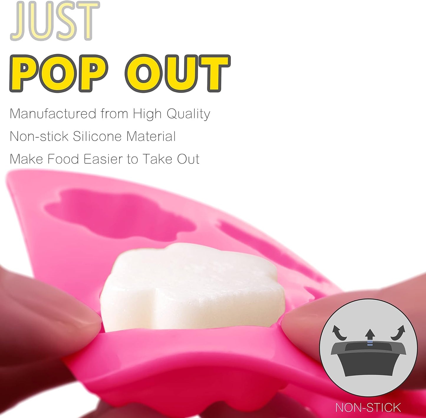 Reusable Silicone Molds with Puppy Dog Paw and Bone Shaped, Flexible & Non-Stick Ice Cube Tray, Candy and Chocolate Making Mold for Homemade Baking Dog Treats, Jelly, Biscuit & Cupcake (2 Pack)