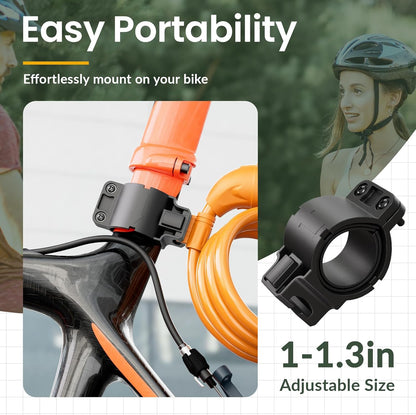 Bike Lock, Bicycle Lock 4 Feet Cable Lock 1/2 Inch Resettable Bike Lock Combination with Mounting Bracket, Bike Accessories for Bicycle, Electric Scooter, Motorcycle