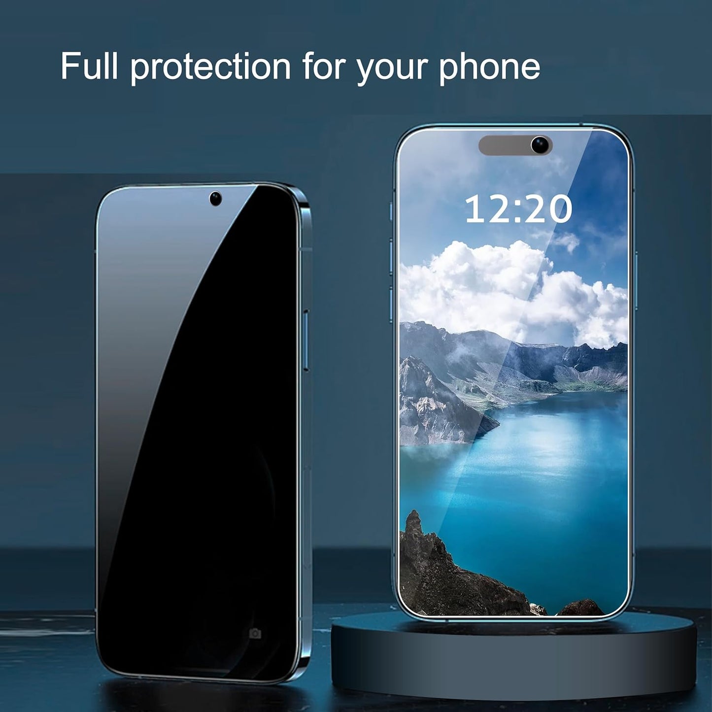 for Iphone 16 Plus/15 Plus/15 Pro Max [6.7 Inch] Display Glass Screen Protector [3 Pack] and Privacy Screen Protector for Iphone 15 Plus/Iphone 15 Pro Max [6.7 Inch] Display 3 Pack[Black]