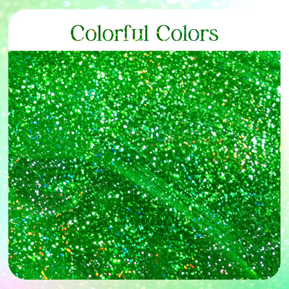 Green Holographic Laser Tablecloth 40" x 108" - Shimmering Plastic Metallic Cover for Jungle Safari, Wild One Baby Shower, and Birthday Party Decorations