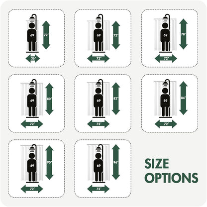 Stall Waffle Weave Fabric Stand up Shower Bath Curtain with 6 Metal Hooks 260GSM Small Heavy Washable Waterproof Narrow Thick Cloth Half Shower Curtains Set for Bathroom Hotel,W36*L72,Ivory