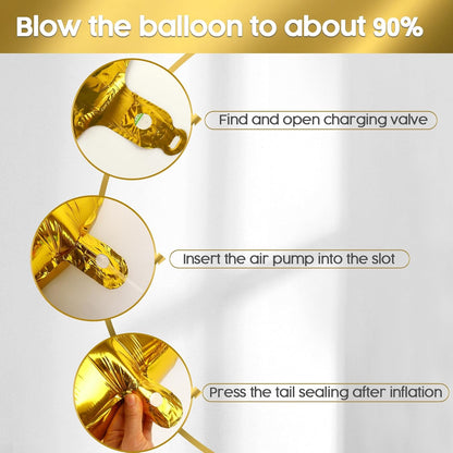 1 Balloon - Gold Birthday Number Balloons, 40 Inch Large Foil Balloons for Men Women Boys Girls Gold Themed Birthday Decorations