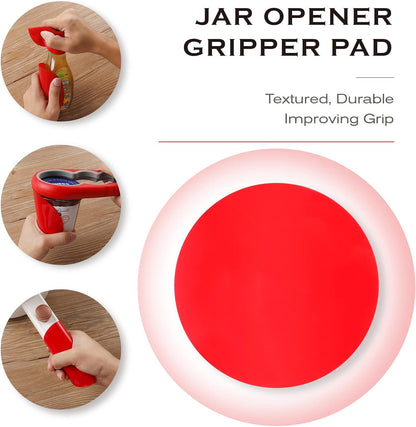 5 Pack Jar Opener for Seniors with Arthritis, Easy Twist Lid Opener Jar Opener for Opening Jars with 2 PCS Rubber Jar Gripper, Multi Can Openers Prime for Seniors with Arthritis
