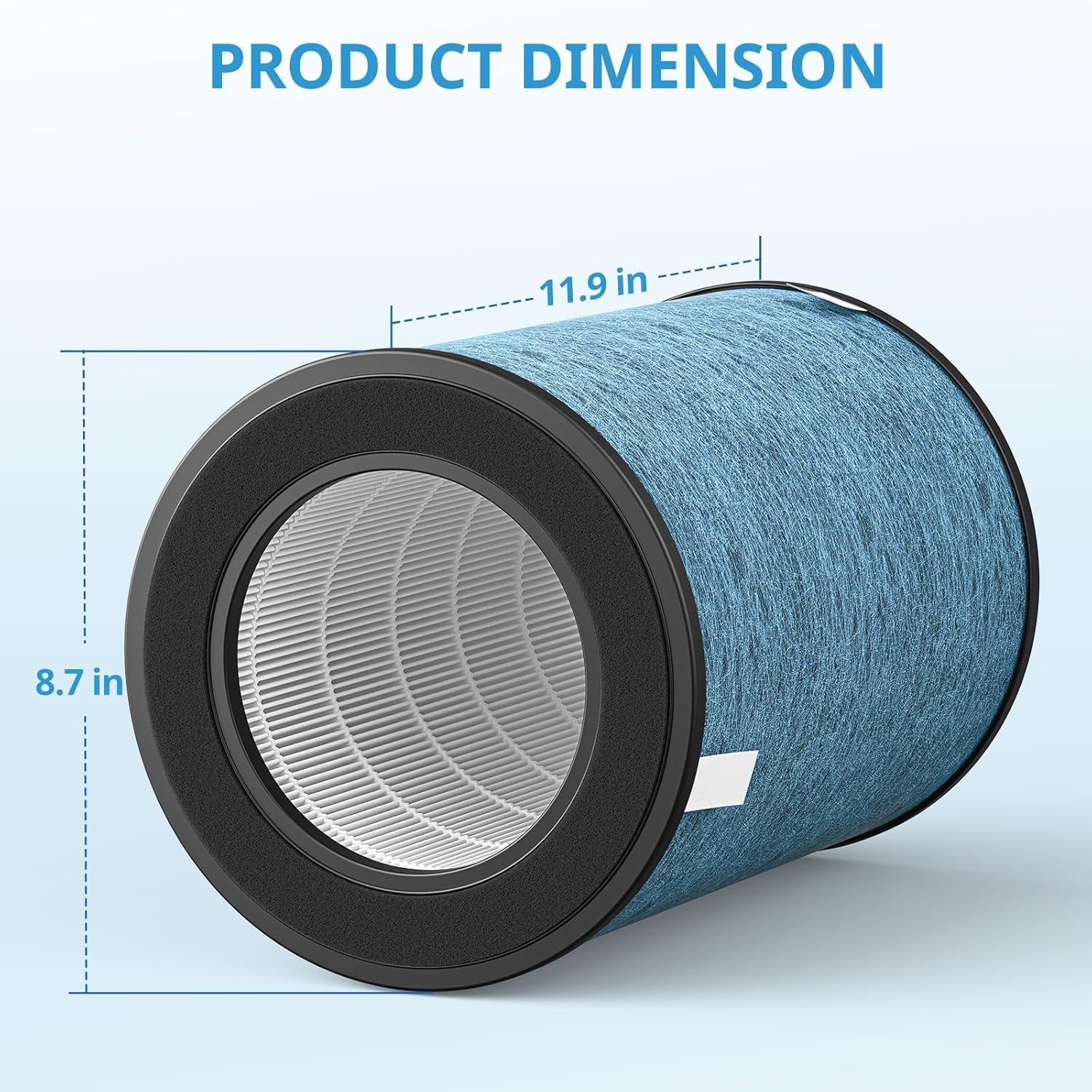 HP302 Replacement Filter for Shark HP302, HP301 Neverchange Air Purifier MAX, and HP200 Series Air Purifier MAX - 3-in-1 Filter, Part # HE3FKPET, Pack of 2