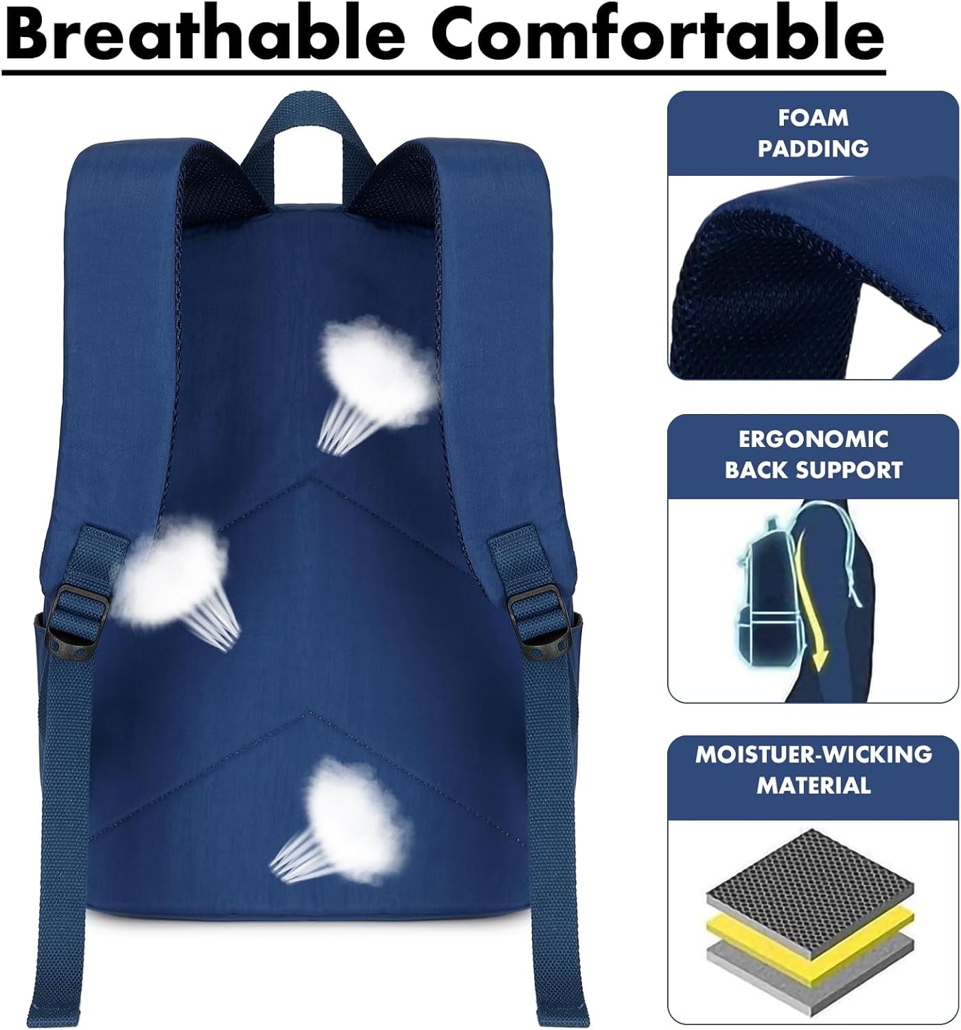 Teens Backpack Set Girls School Backpack Lunch Box Pencil Bags Student Bookbags 3 in 1