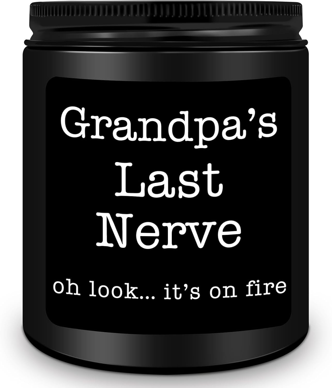 Grandpa Gifts from Granddaughter Grandson, Unique Fathers Day, Birthday, Christmas, Retirement Candles, Grandpa’S Last Nerve Scented Candle