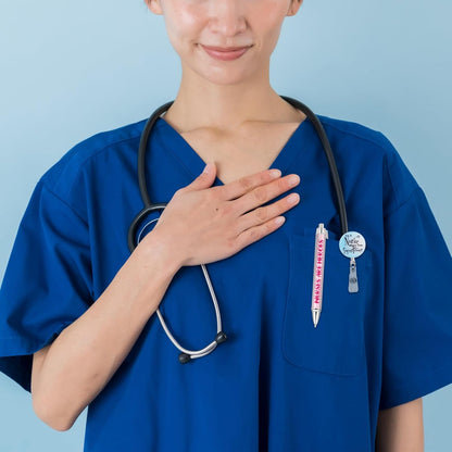 18 PCS Nurse Accessories for Work, Thank You Nurse Badge Reels and Retractable Nurse Pens, Badge Holder with Clip Nurse Ballpoint Pen ID Card Holder for Nurse Appreciation Presents