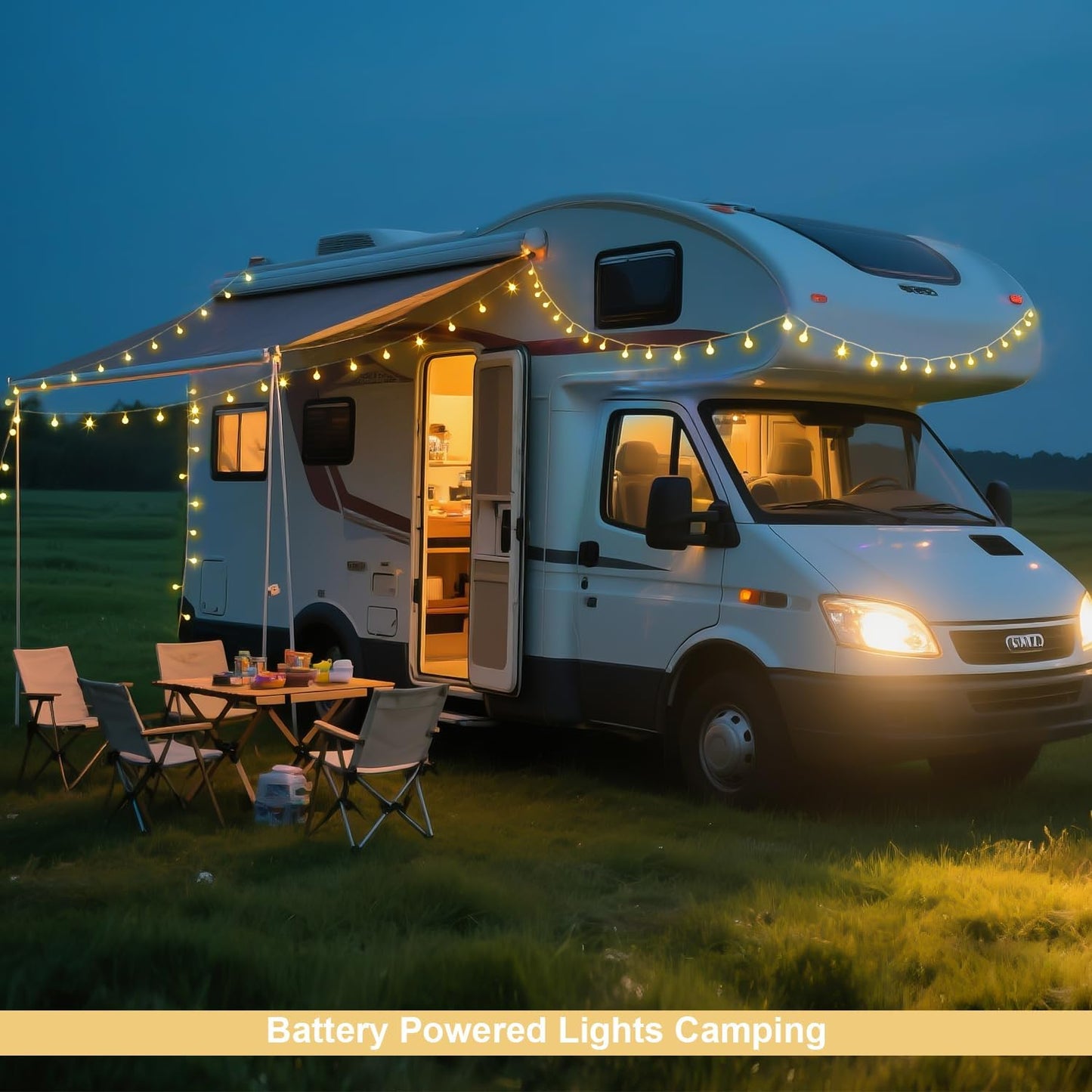 Globe Indoor String Lights Battery Operated, 100 LED Battery Powered String Lights Outdoor Waterproof, 33Ft Classroom Lights with Remote Timer for Bedroom Camping Decor, Warm White