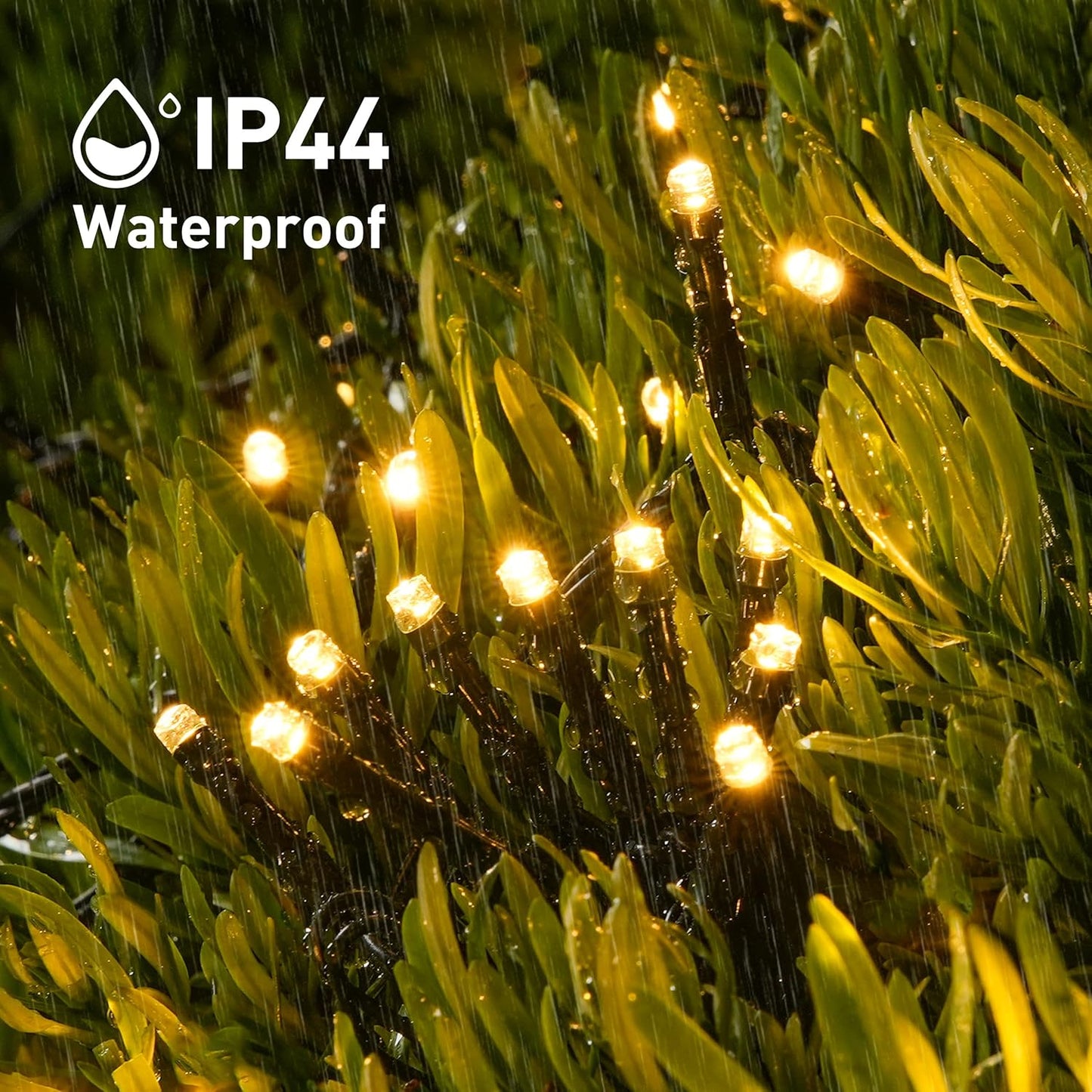 2 Pack Solar String Lights Outdoor Waterproof - Total 400 LED 151FT Solar Christmas Lights Outdoor, 8 Modes Warm White String Light for outside Patio Yard Tree Garden Christmas Decorations