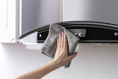 Microfiber Kitchen Rags, Cleaning Cloth for Dishes, All-Purpose - Absorbent and Lint Free Household Dish Rags with Scrub Side, 6 Pack Size 12” X 12”