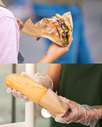 Bakechoice 12" X 12" Parchment Paper Square Kraft Deli Wrap Sheets (100 Pack) - Food Liners for Trays, Baskets - Ideal for Air Fryer, Oven, Microwave, Restaurant Supplies for Sandwiches, Fried Snacks