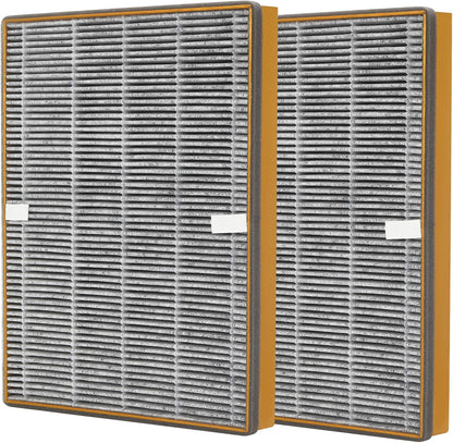 TT-AP002 True HEPA Replacement Filter Compatible with Taotronics TT-AP002 Air Purifier and VAVA VA-EE008 Air Purifier, 3-In-1 Premium H13 Grade True HEPA Filter, 2-Pack