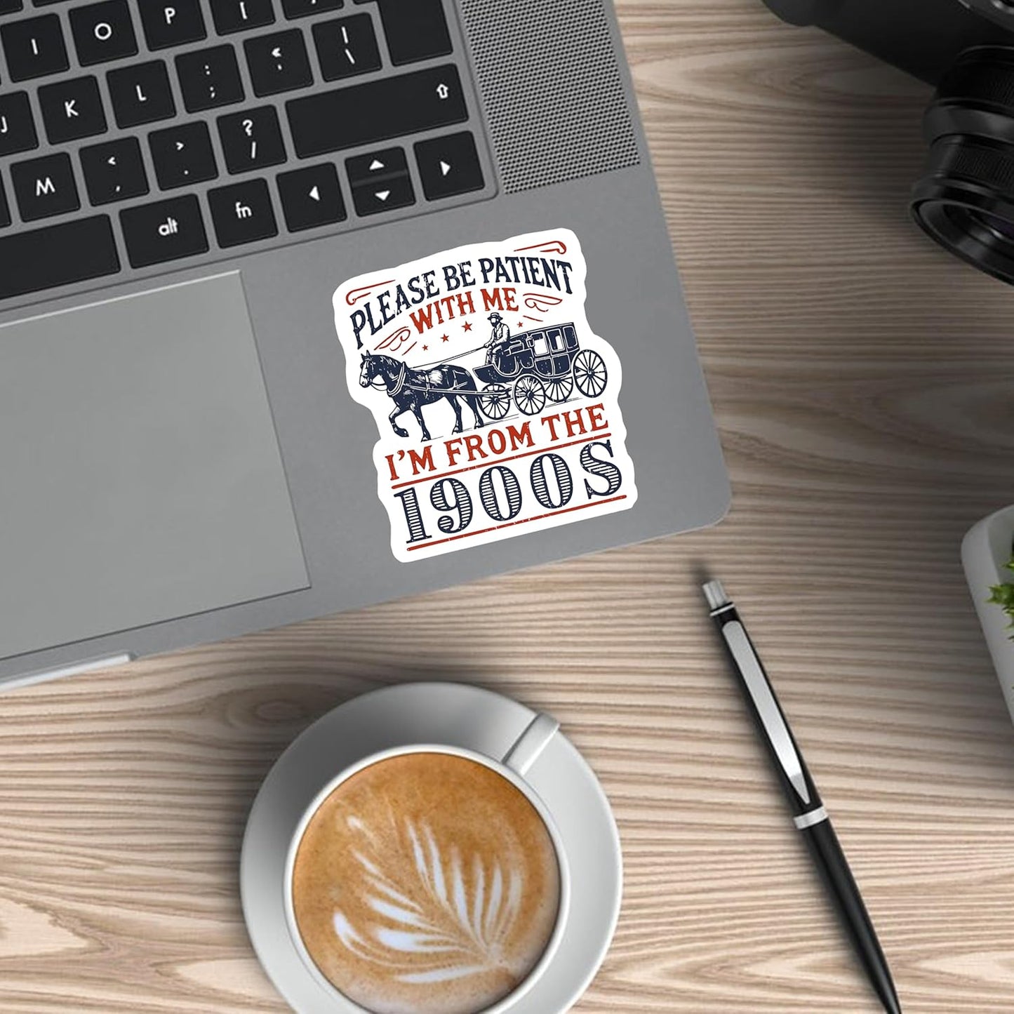 Pack 3PCS 3 Inches - Be Patient with Me I'M from the 1900S Stickers, Be Patient I'M from the 1900S, Stickers for Patients, Funny Laptop Decal, Coworker Magnet, Water Bottle Decal, Bosses Day Sticker