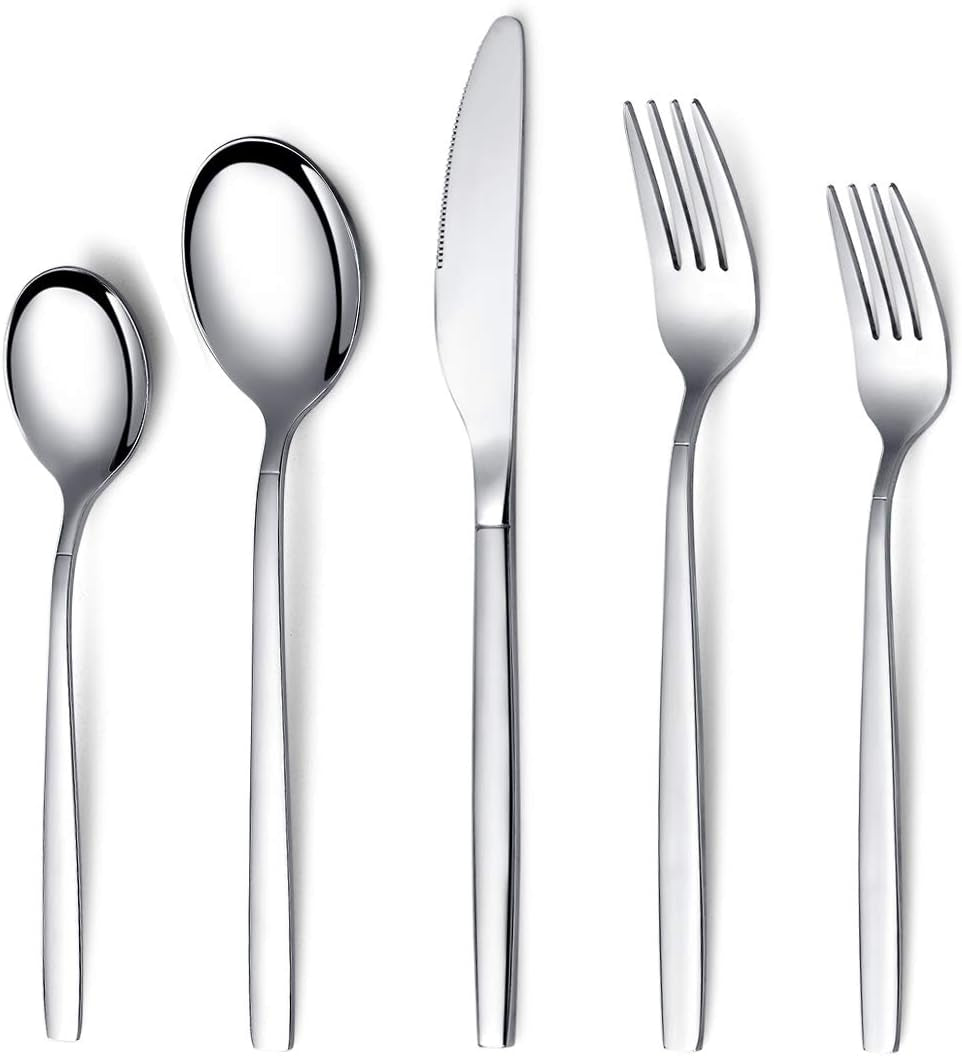20-Piece Stainless Steel Flatware Set for Four