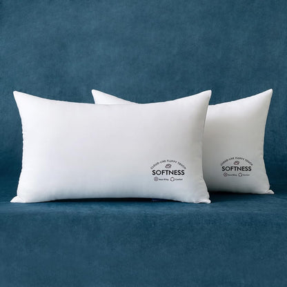 12X20 Throw Pillow Inserts (Set of 2), Rectangle Premium Soft Decorative Pillow Inserts for Sofa Bed Living Room