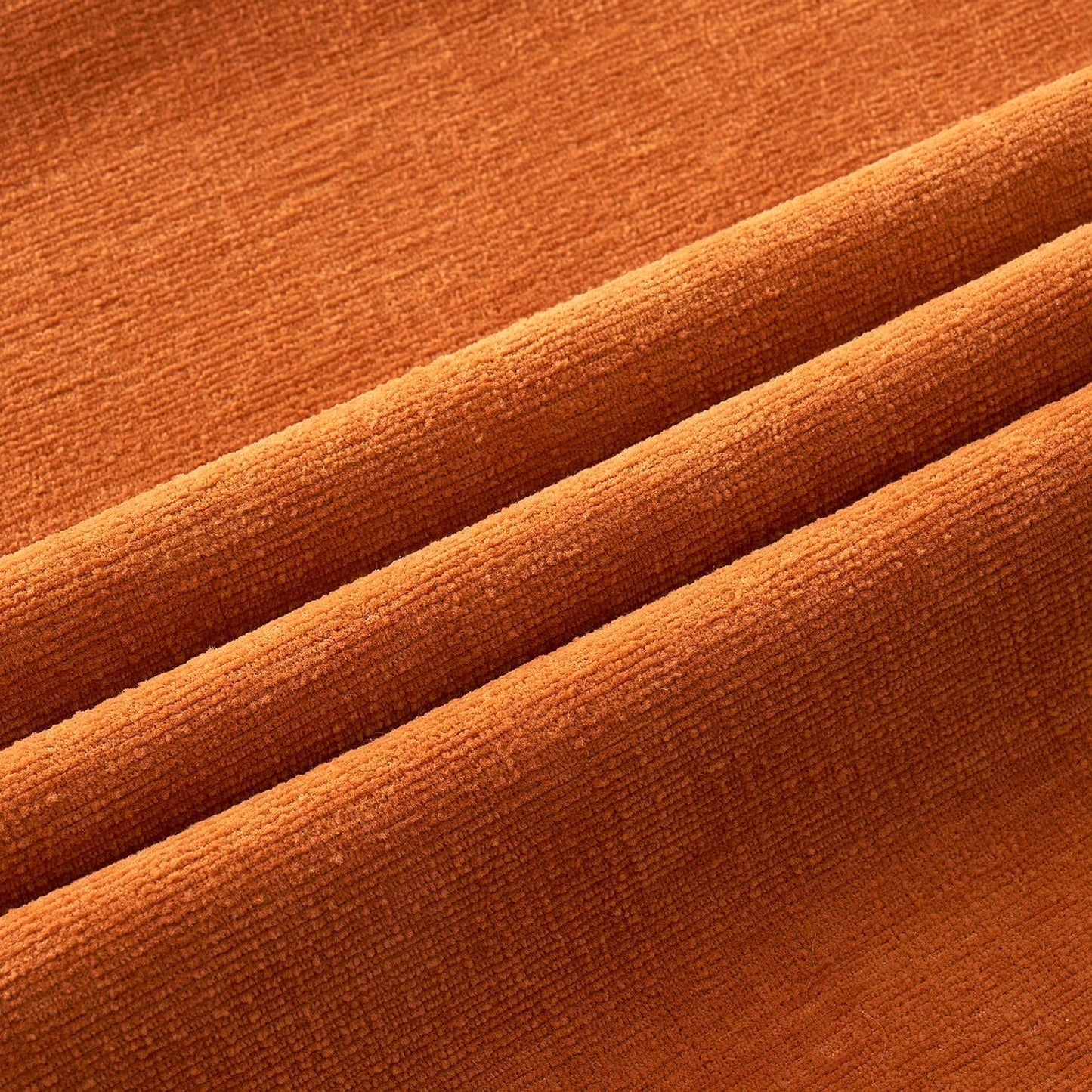 Orange Couch Pillow Covers 18X18 Inch, Set of 2 Soft Chenille Fall Decorative Square Throw Pillow Covers Farmhouse for Sofa Living Room Bed