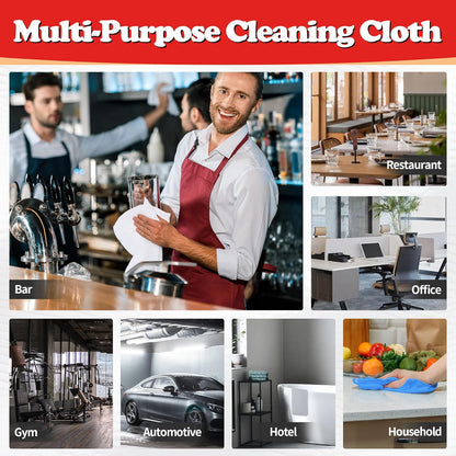 Shop Towels, Microfiber Cleaning Cloth Bulk, 24 Pack Microfiber Towels for Cars, All-Purpose Absorbent Cleaning Rags, Dust Cloth for Automotive, Mechanic, Garage, Bar, 11.5 X 11.5 Inch