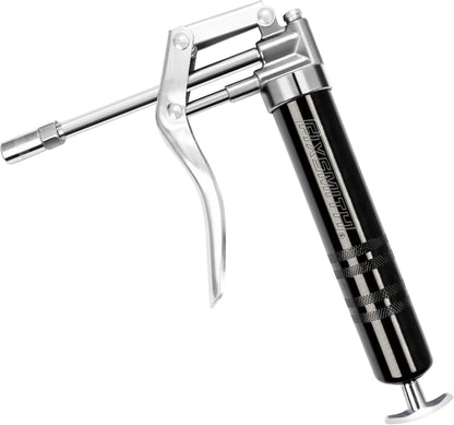 Mini Grease Gun, Small Pistol Grip Grease Gun, Design for 3Oz Cartridges. with 6.6 Inch Rigid Extension Pipe, 3-Way Loading, 4000 PSI Max Pressure