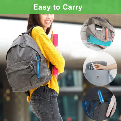 4Packs Reusable Straws, Metal Straw with Silicon, Travel Drinking Straws with Case, Keychain, Cleaning Brushes, Silicon Pcs Perfect for Travel, Gifts (20 PCS) Blue-Black-Rose Gold-Silver