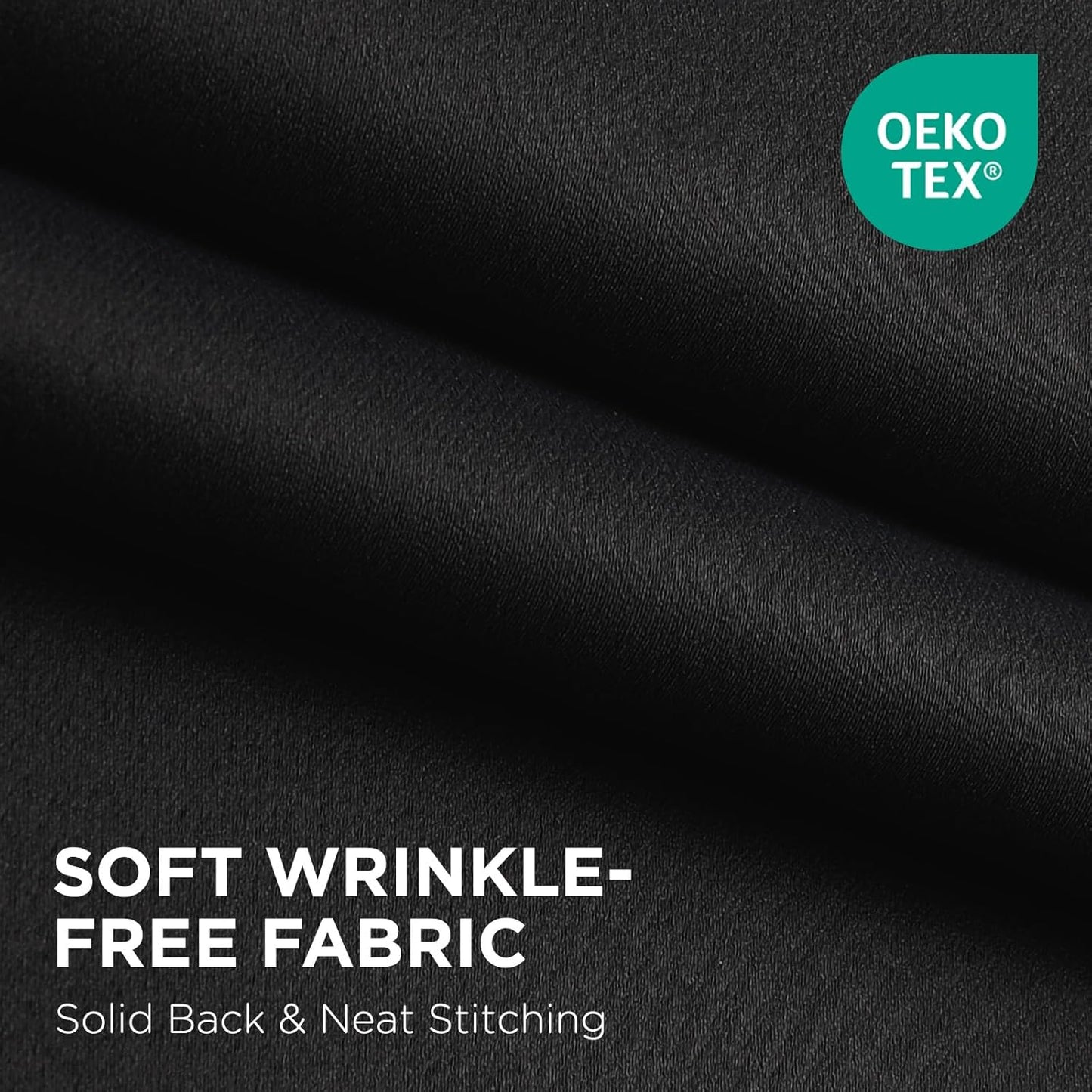 Blackout Patio Sliding Door Curtains - 84 Inches Long, Grommet Privacy Room Divider, Extra Wide Thermal Blackout Drapes for Bedroom and Living Room (Black, 100Wx84L, 1 Panel)