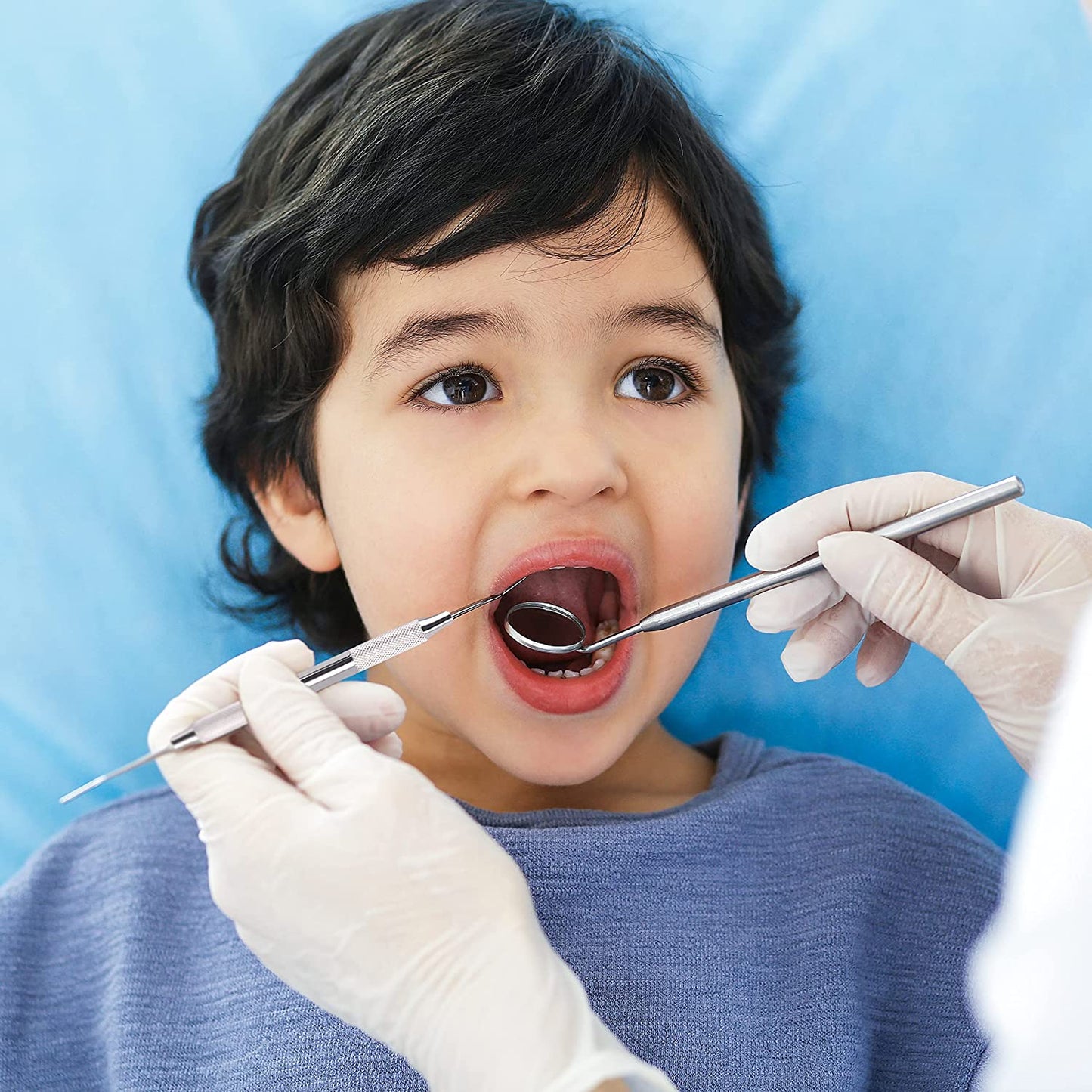 Professional Dental Tartar Scraper Tool, Dental Pick, 6.5 Inch Double Ended Tartar Remover for Teeth, Plaque Remover, Tooth Scraper, Silver, 1 Piece