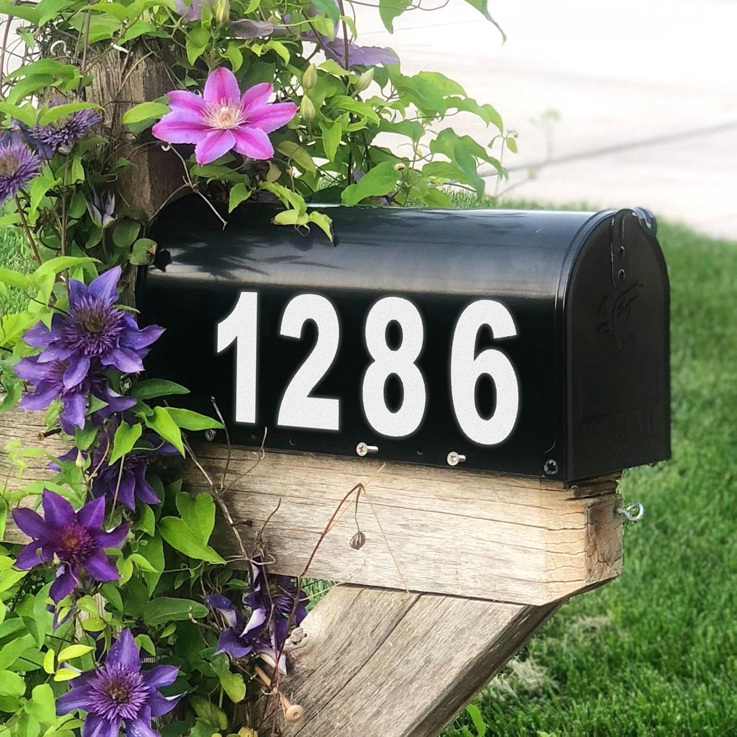 3 Inch Reflective Mailbox Numbers Sticker (0-9, 5 Sets) for Outside, Strong Self Adhesive Vinyl House Numbers for Mailbox, Signs, Door, Cars, Trucks, Home, Business, Address Number