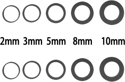 Silicone Guide Rings for Rolling Pin (10 Piece Set) Silicon Thickness Spacer Bands for Baking Dough Roller Fit 1.5 Inches(3.8Cm) Wide Roll Pins,By