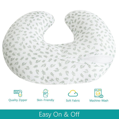 Nursing Pillow Cover 2 Pack Fit for Boppy Pillow, Breathable & Skin-Friendly Nursing Slipcovers for Breastfeeding Mom, Comfortable & Machine Washable Nursing Covers