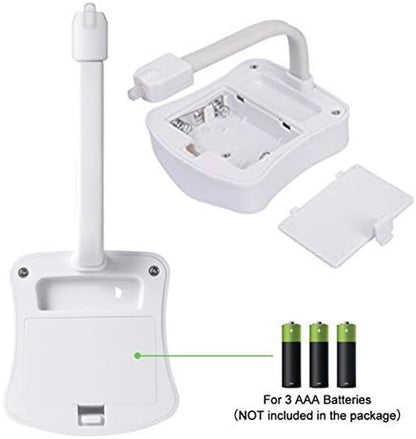 Toilet Night Light 2Pack by  Motion Sensor Activated LED Light 8 Colors Changing Toilet Bowl Illuminate Nightlight for Bathroom Battery Not Included Perfect with Water Faucet Light