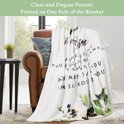 Sister Blanket Soft Throw Blanket 60"X50" White, Sister Birthday from Sister Brother Warm and Comfy
