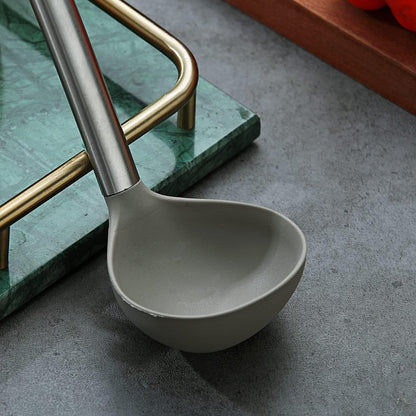 Non-Stick Silicone Ladle for Cooking and Serving Soups - Dishwasher Safe and Easy to Clean