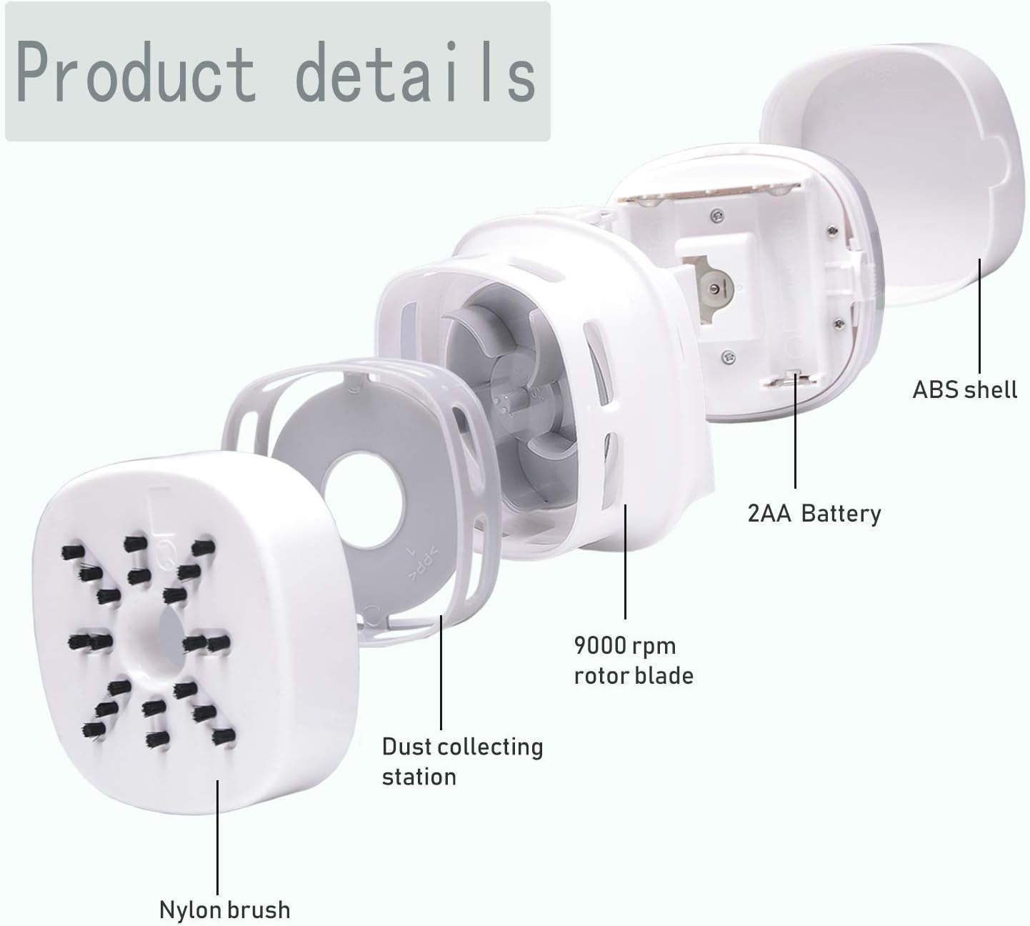 Desktop Vacuum Cleaner,Mini Table Dust Sweeper Energy Saving,High Endurance up to 400 Mins,Cordless&360º Rotatable for Cleaning Hairs,Crumbs,Computer Keyboard of Gifts for Kids (Pink)