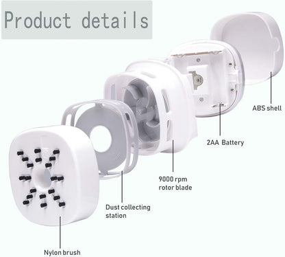 Desktop Vacuum Cleaner,Mini Table Dust Sweeper Energy Saving,High Endurance up to 400 Mins,Cordless&360º Rotatable for Cleaning Hairs,Crumbs,Computer Keyboard of Gifts for Kids (Pink)