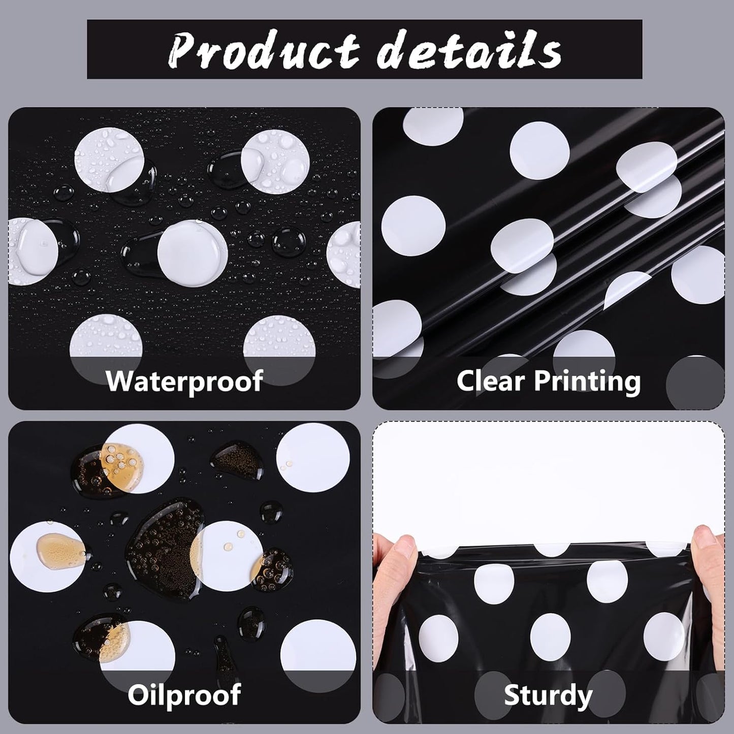 3 Packs Black Polka Dot Plastic Table Cloth 54X108 Inch Black and White Dots Mini Mouse Tablecloths Disposable Black Waterproof Picnic Table Covers for Rectangle Tables Birthday Party Supplies
