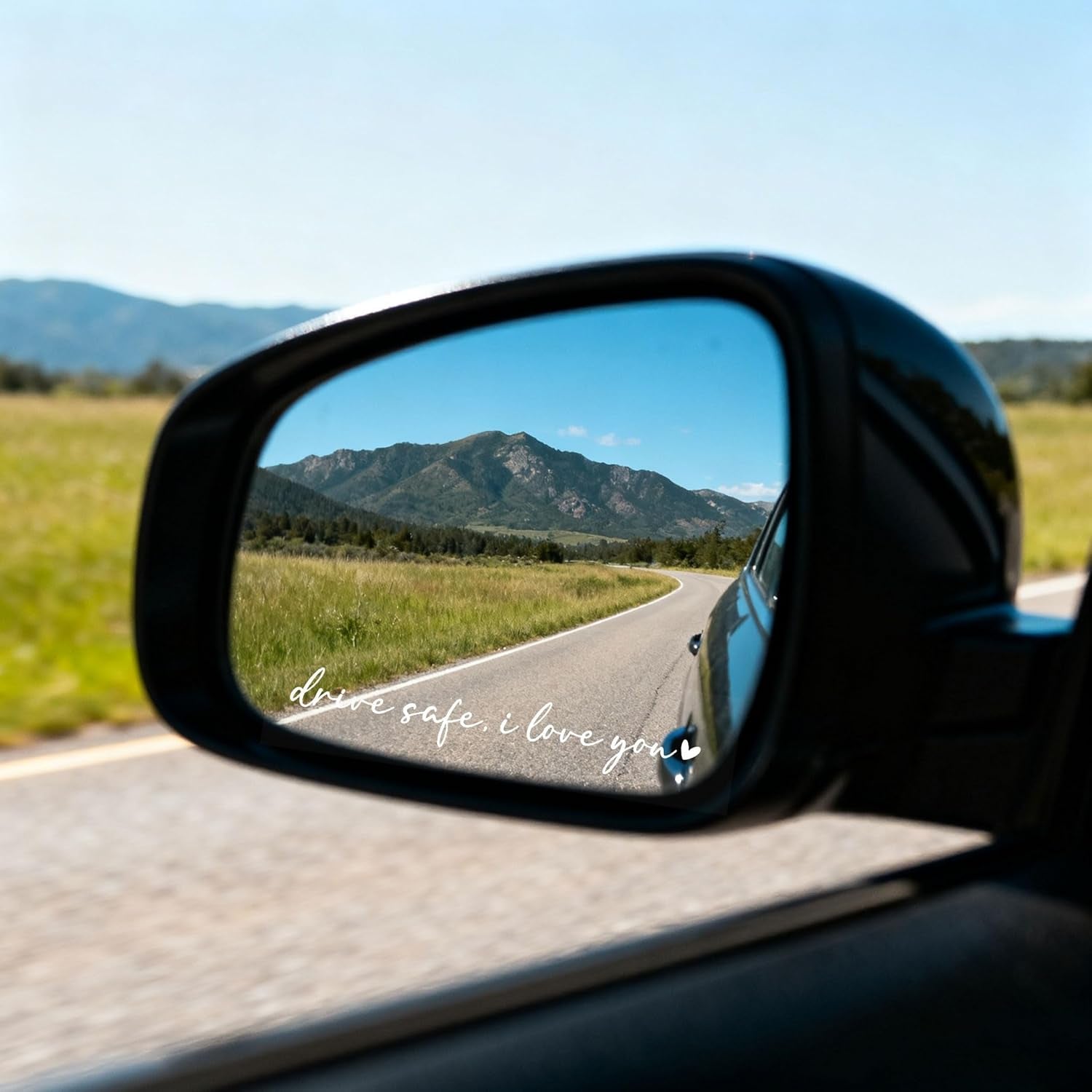 2 X Drive Safe, I Love You Rearview Mirror Decal, Drive Safe, I Love You Sticker, Sticker for Rearview Mirror, Decal for Rear View Decor