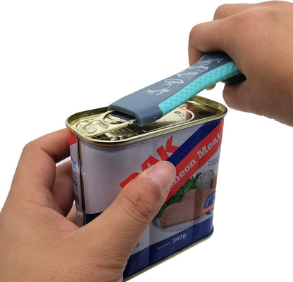 Ergonomic Jar and 5-in-1 Bottle Opener with Rubber Gripper Pad for Seniors with Arthritis and Limited Hand Strength