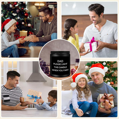 Gifts for Dad, Fathers Day Christmas Birthday Dad Gifts from Daughter Son - Sandalwood Scented Candle (7OZ)