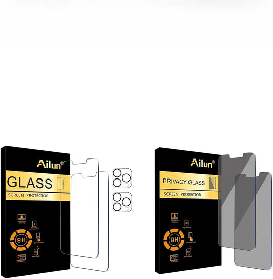 Iphone 13 Pro Max Screen Protector + Camera Lens Protector, Privacy Screen Protector 2 Pack
