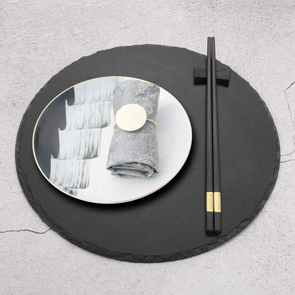 10 Pairs Fiberglass Chopsticks - Reusable Chopsticks Dishwasher Safe, 9 1/2 Inches - Gold