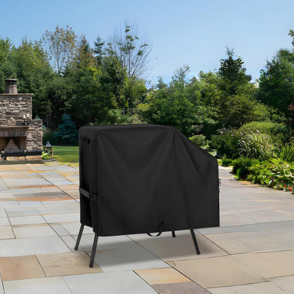 Griddle Cover for Blackstone 22 Inch and 17 Inch Griddle with Hood and Stand, Heavy Duty Waterproof Outdoor BBQ Grill Cover with Sealed Seam, Black