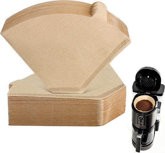 200 Count Cone Coffee Filters #4, Unbleached 04 Coffee Filters 8-12 Cup, Disposable Natural Paper Filters, No.4 Cone Filters for Ninja, Pour over and Drip Coffee Maker