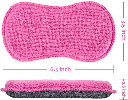 Dish Sponges Kitchen, Microfiber Cleaning Scrubber for Dishwashing, Sink, Basin and Multi-Pupose, Non-Scratch Pack of 6