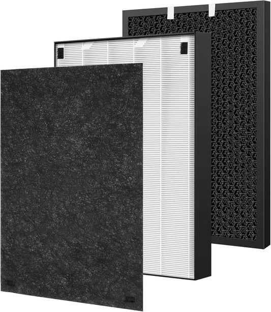Air 320 Filter Replacement Set for Bissell Air320 and Air220 Models, Includes 1 HEPA Filter, 1 Pre-Filter, and 1 Carbon Filter, Compatible with Parts 2677, 2678, and 2804