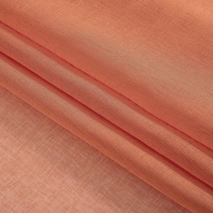 2 Panels Burnt Orange Semi Sheer Window Curtains Elegant Grommet Top Window Voile Drapes/Treatment Linen Textured Panels for Bedroom Living Room Fall Decor (54X72 Inches)