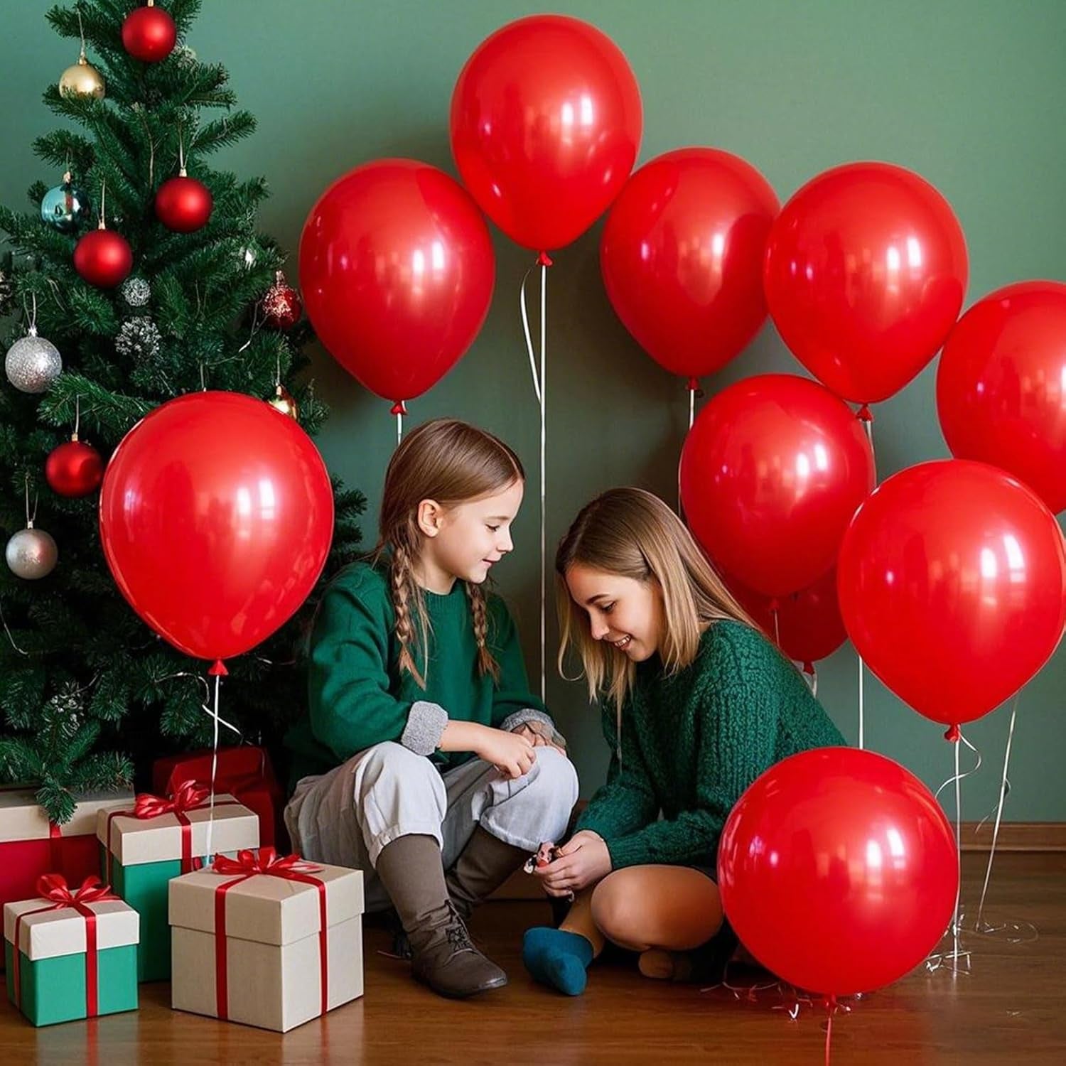 Red Balloons 145 Pcs Matte Red Balloons Arch Kit Different Sizes of 18 12 10 5 Inch Latex Balloons for Balloon Garland or Balloon Arch as Birthday Valentines Day Baloons Party Decorations