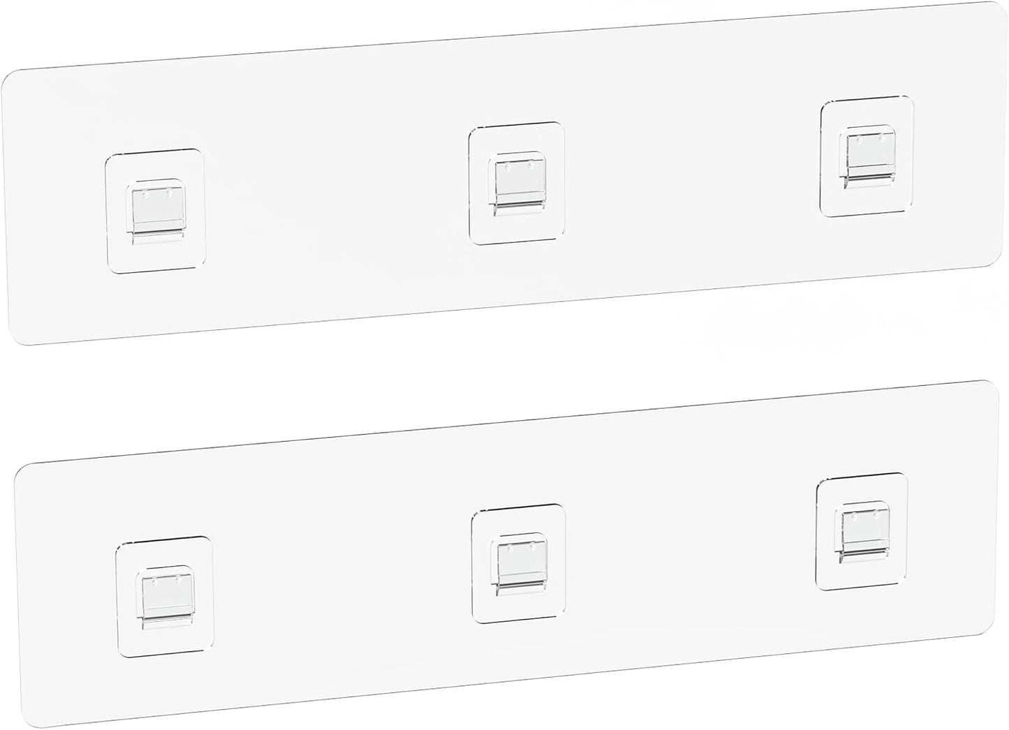 2Pack Flat Hook Shower Caddy, No Drilling Adhesive Shower Hooks